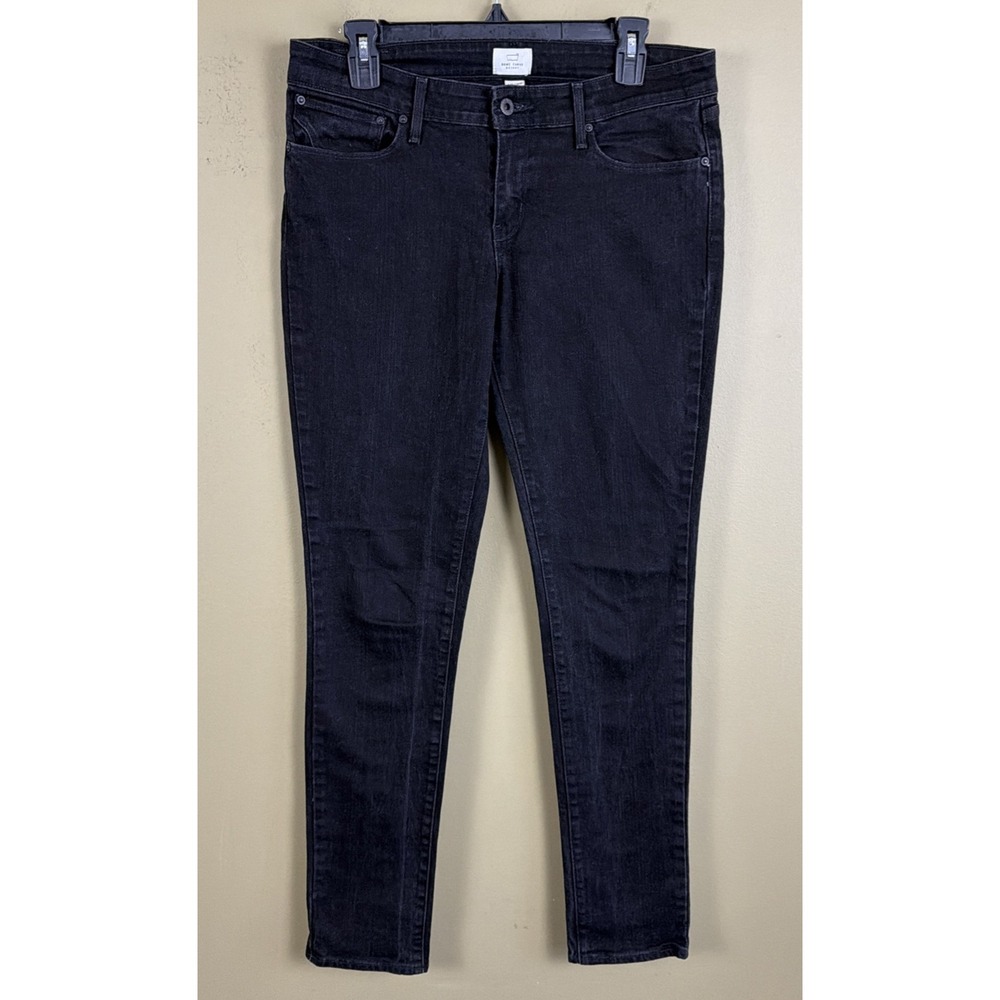 Levi's San Francisco Jeans Womens 10/30 Demi Curve Skinny Dark Black Denim Jeans